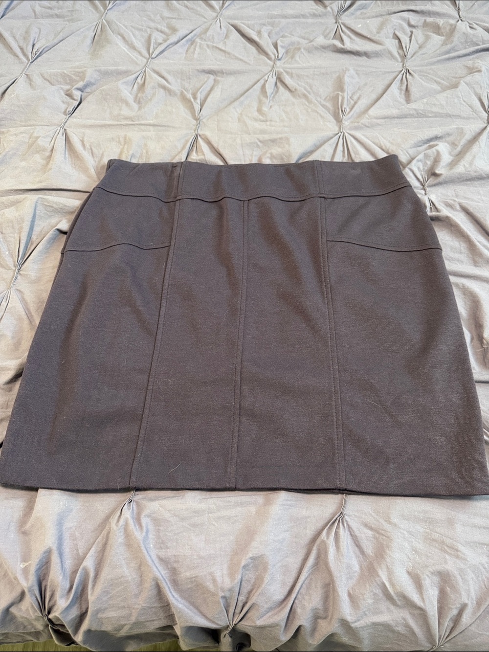 Simply Vera Vera Wang Purple Mini Skirt with Panel Seams